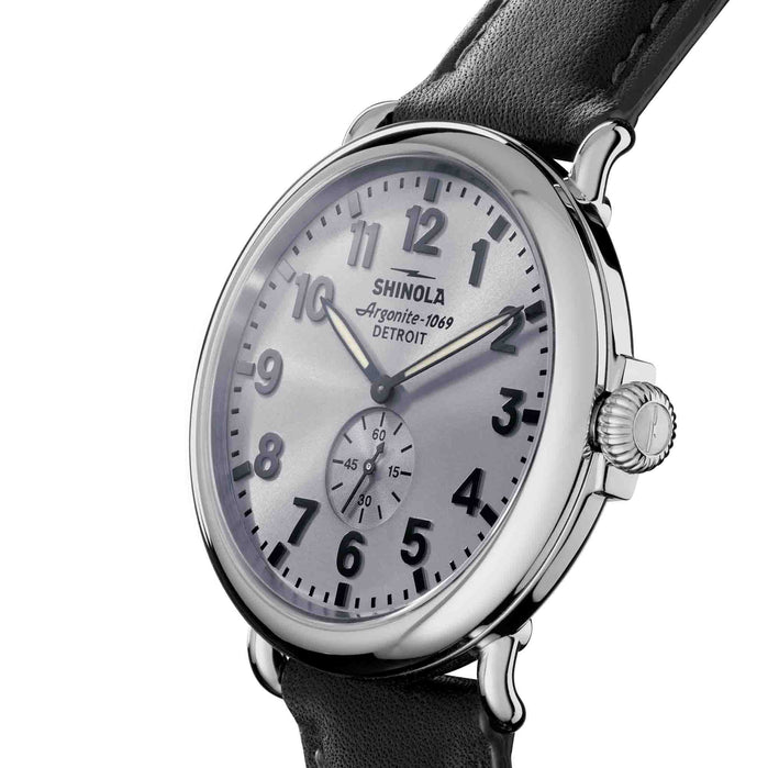 Shinola Runwell Sub Second 47mm Black Gray angled shot picture