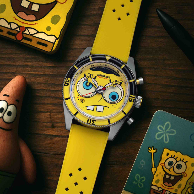 Spinnaker Fleuss Chrono SpongeBob SquarePants Eyedial Yellow Limited Edition