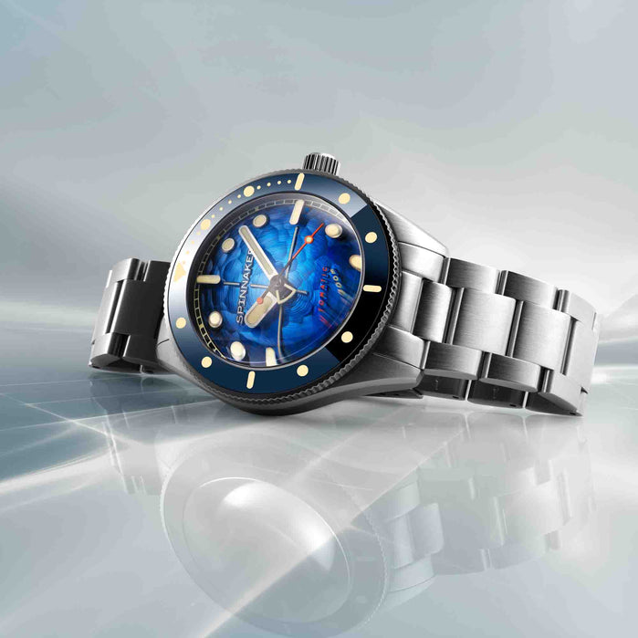 Spinnaker Challenger Automatic Depth Blue angled shot picture