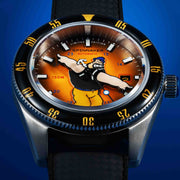 Spinnaker Fleuss Automatic Popeye Bronemies Brutus Yellow Limited Edition
