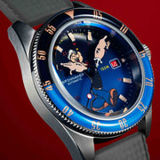Spinnaker Fleuss Automatic Popeye Bronemies Popeye Blue Limited Edition