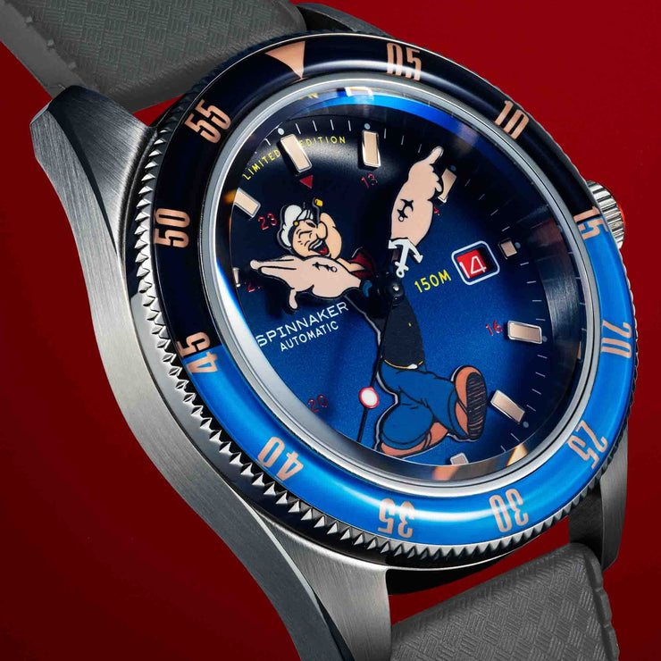 Spinnaker Fleuss Automatic Popeye Bronemies Popeye Blue Limited Edition