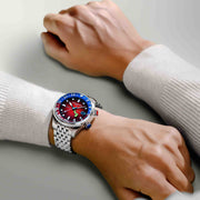 Spinnaker x Spongebob Squarepants Bradner GMT Automatic Bubbly Grins Mr. Krabs Red Limited Edition