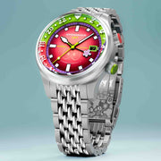 Spinnaker x Spongebob Squarepants Bradner GMT Automatic Bubbly Grins Patrick Pink Limited Edition