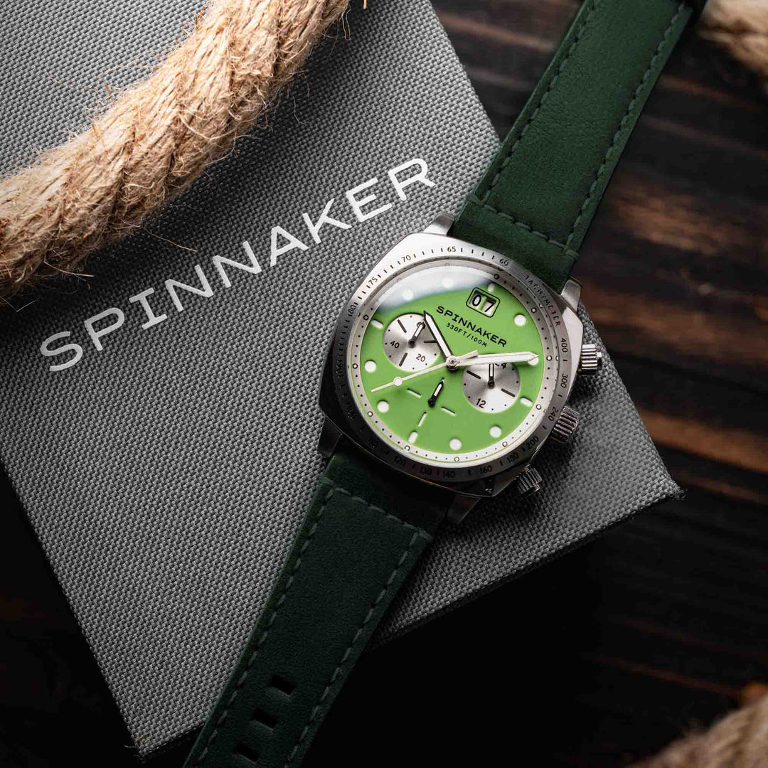 Spinnaker Hull Chronograph Napier Green – Watches.com