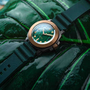 Spinnaker Hull Titanium Bronze Automatic Lapidary Limited Edition Green Malachite*