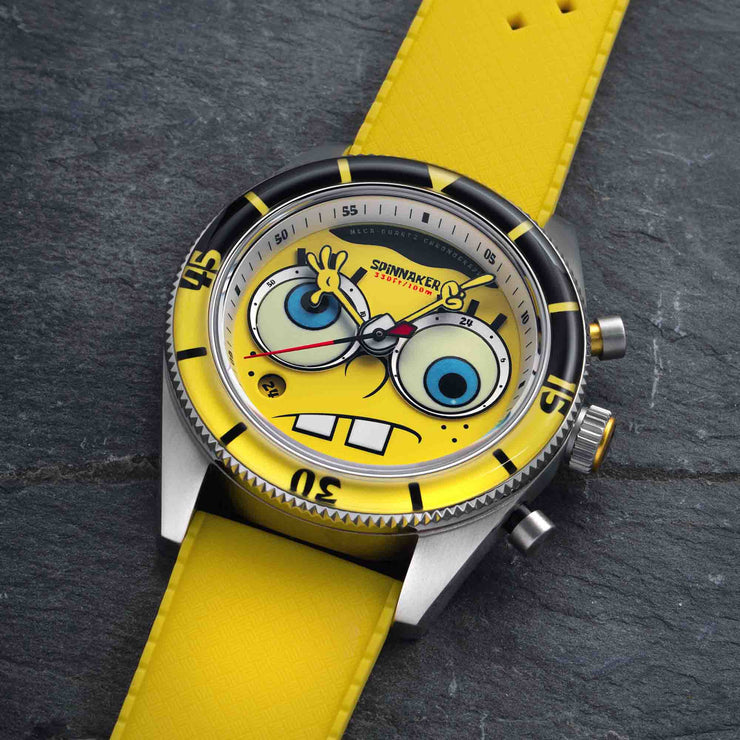 Spinnaker Fleuss Chrono SpongeBob SquarePants Eyedial Yellow Limited Edition