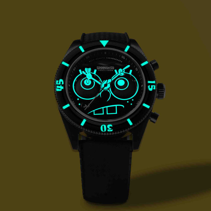 Spinnaker Fleuss Chrono SpongeBob SquarePants Eyedial Black Limited Edition