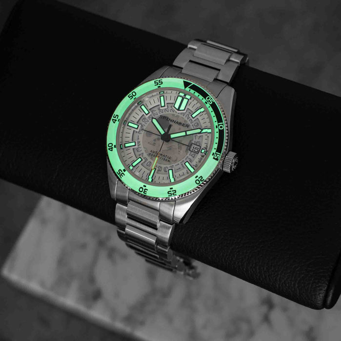 Spinnaker Fleuss Automatic Severn Edition Brilliant White angled shot picture