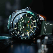 AVI-8 Hawker Hunter Atlas GMT Automatic Amazon Green