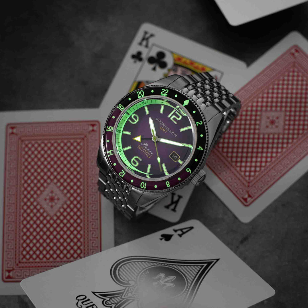 Spinnaker Fleuss GMT Automatic Dull Violet – Watches.com