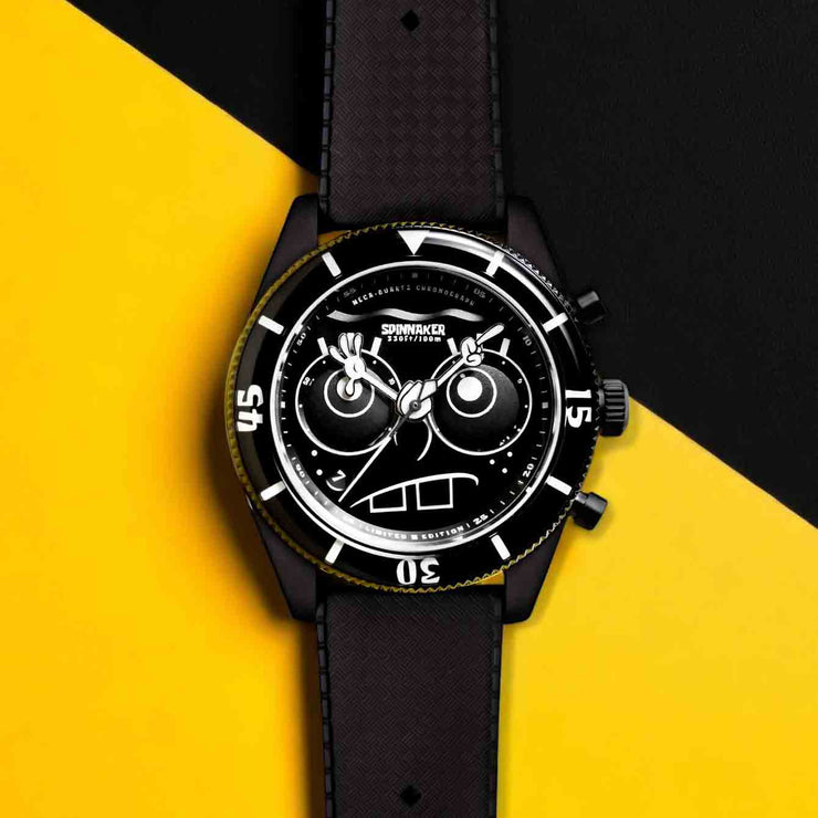 Spinnaker Fleuss Chrono SpongeBob SquarePants Eyedial Black Limited Edition