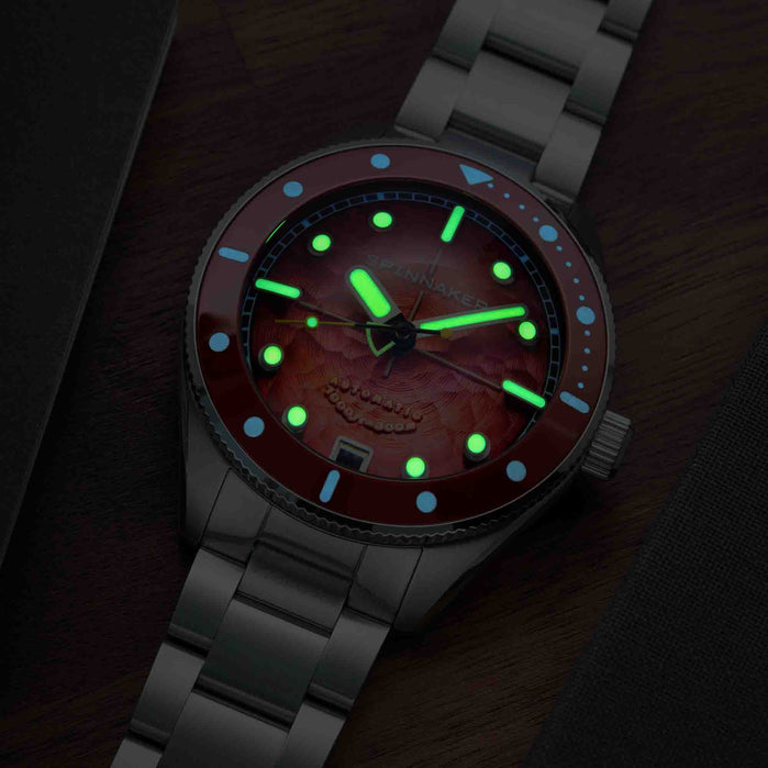 Spinnaker Challenger Automatic Fiery Red angled shot picture