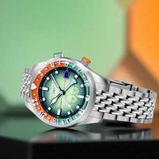 Spinnaker x Spongebob Squarepants Bradner GMT Automatic Bubbly Grins Squidward Green Limited Edition