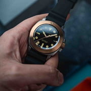 Spinnaker Hull Titanium Bronze Automatic Lapidary Limited Edition Black Onyx