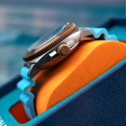 Spinnaker Hull Titanium Bronze Automatic Lapidary Blue Turquoise Limited Edition