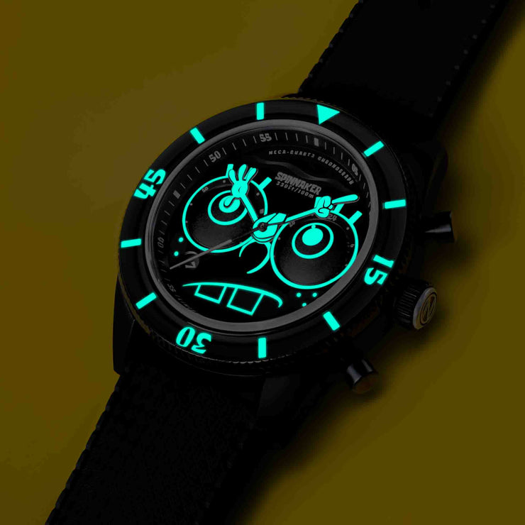 Spinnaker Fleuss Chrono SpongeBob SquarePants Eyedial Black Limited Edition