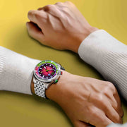 Spinnaker x Spongebob Squarepants Bradner GMT Automatic Bubbly Grins Patrick Pink Limited Edition