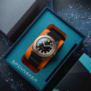 Spinnaker Hull Titanium Bronze Automatic Lapidary Limited Edition Black Onyx