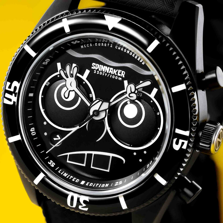 Spinnaker Fleuss Chrono SpongeBob SquarePants Eyedial Black Limited Edition