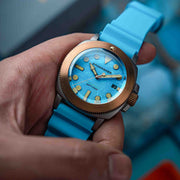 Spinnaker Hull Titanium Bronze Automatic Lapidary Blue Turquoise Limited Edition