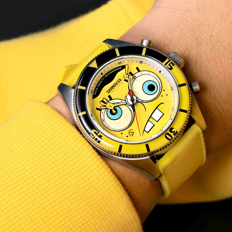 Spinnaker Fleuss Chrono SpongeBob SquarePants Eyedial Yellow Limited Edition