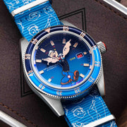 Spinnaker Fleuss Automatic Popeye Bronemies Popeye Blue Limited Edition