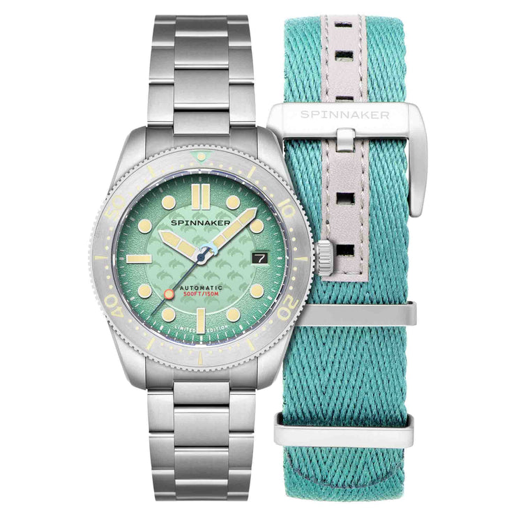 Spinnaker Croft Mid-Size Automatic Dolphin Project Ocean Turquoise Limited Edition