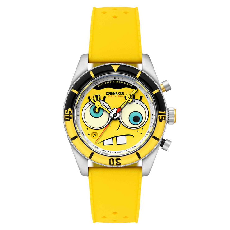 Spinnaker Fleuss Chrono SpongeBob SquarePants Eyedial Yellow Limited Edition