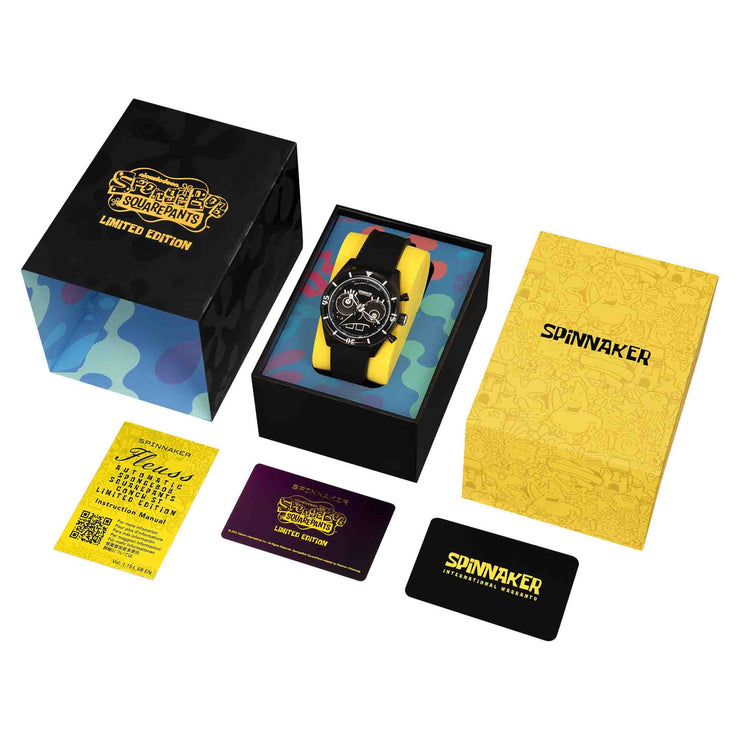 Spinnaker Fleuss Chrono SpongeBob SquarePants Eyedial Black Limited Edition