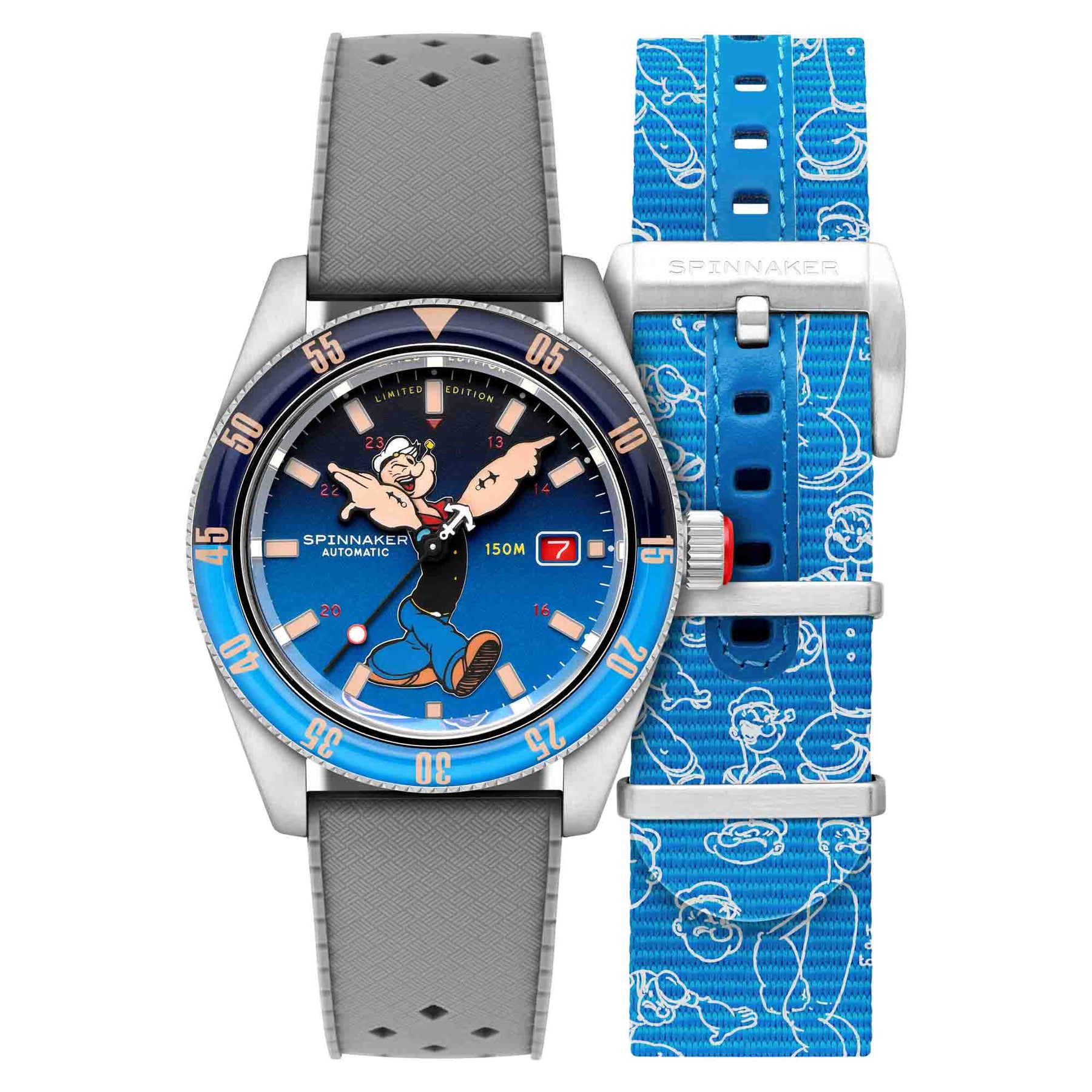 Spinnaker Fleuss Automatic Popeye Bronemies Popeye Blue Limited