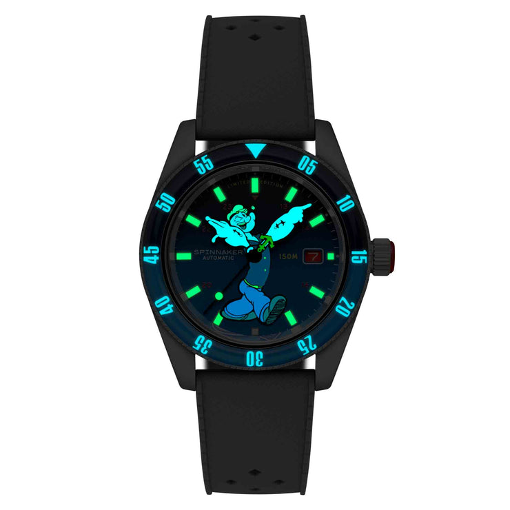 Spinnaker Fleuss Automatic Popeye Bronemies Popeye Blue Limited Edition