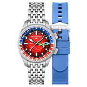 Spinnaker x Spongebob Squarepants Bradner GMT Automatic Bubbly Grins Mr. Krabs Red Limited Edition