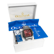 Oceaneva Tenuis Ultra‑Thin Swiss Automatic Burgundy