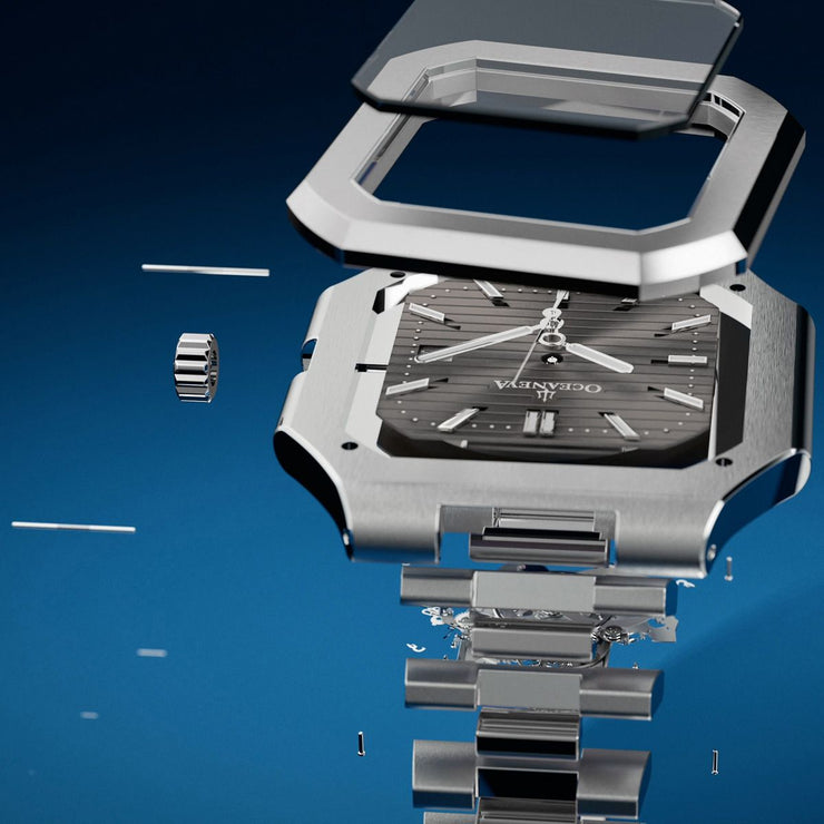 Oceaneva Tenuis Ultra‑Thin Swiss Automatic Dark Gray