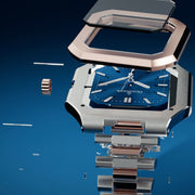 Oceaneva Tenuis Ultra-Thin Swiss Automatic Blue Rose Gold