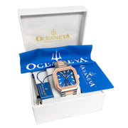 Oceaneva Tenuis Ultra-Thin Swiss Automatic Blue Rose Gold