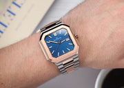 Oceaneva Tenuis Ultra-Thin Swiss Automatic Blue Rose Gold