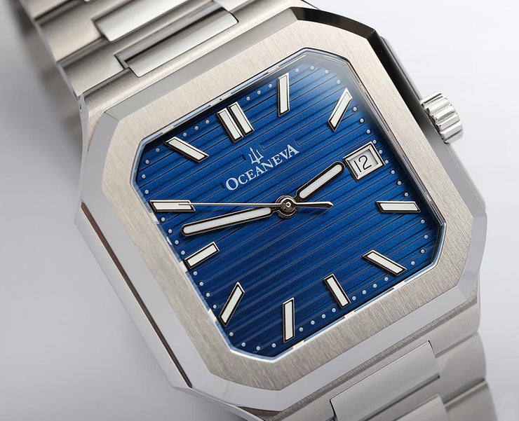 Oceaneva Tenuis Ultra‑Thin Swiss Automatic Blue