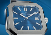 Oceaneva Tenuis Ultra‑Thin Swiss Automatic Blue