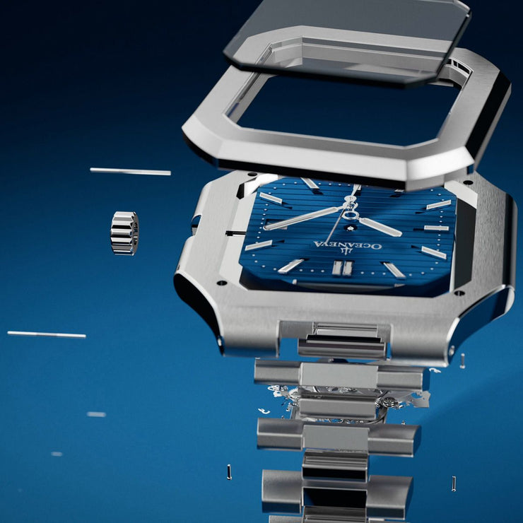 Oceaneva Tenuis Ultra‑Thin Swiss Automatic Blue