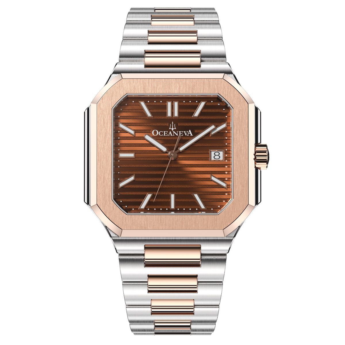 Oceaneva Tenuis Ultra-Thin Swiss Automatic Brown Rose Gold  display picture 2