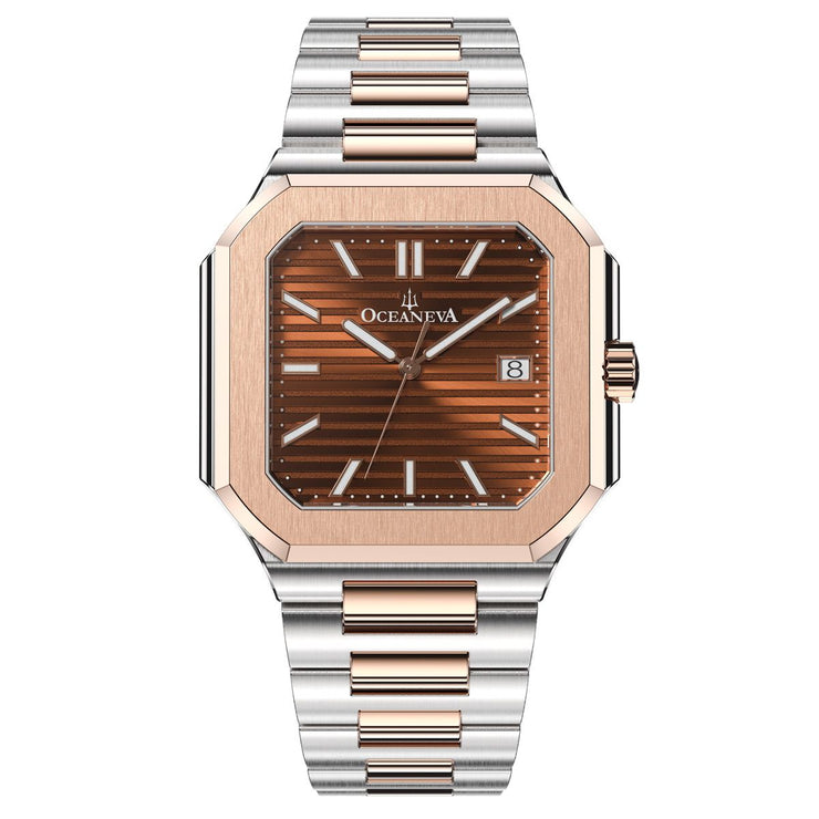Oceaneva Tenuis Ultra-Thin Swiss Automatic Brown Rose Gold