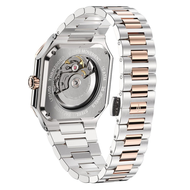 Oceaneva Tenuis Ultra-Thin Swiss Automatic Brown Rose Gold