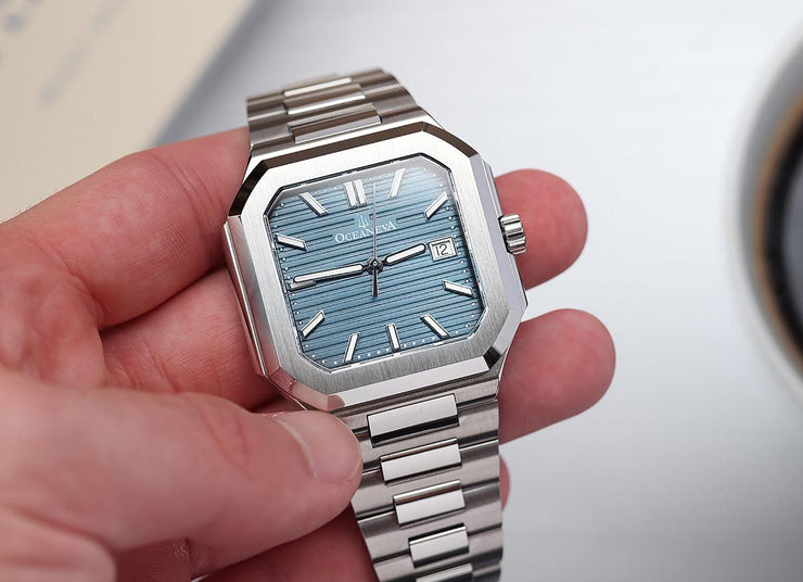 Oceaneva Tenuis Ultra-Thin Swiss Automatic Light Blue