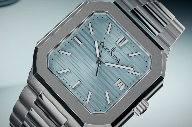 Oceaneva Tenuis Ultra-Thin Swiss Automatic Light Blue