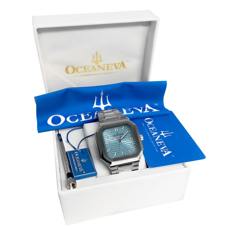 Oceaneva Tenuis Ultra-Thin Swiss Automatic Light Blue