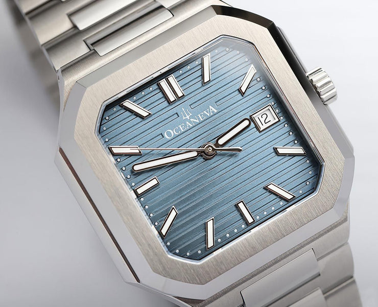 Oceaneva Tenuis Ultra-Thin Swiss Automatic Light Blue