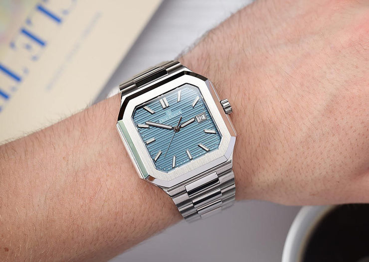 Oceaneva Tenuis Ultra-Thin Swiss Automatic Light Blue