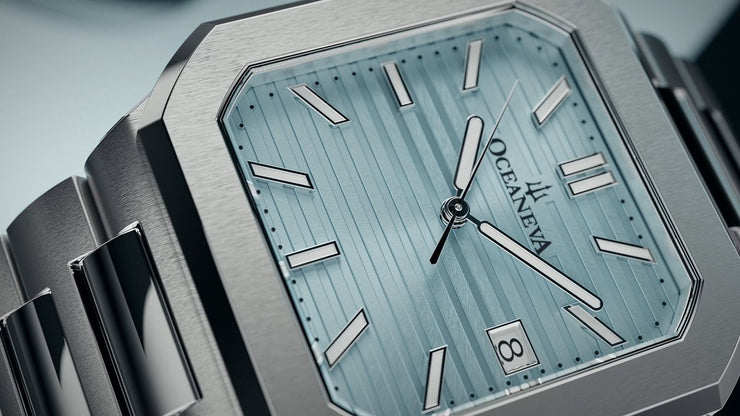 Oceaneva Tenuis Ultra-Thin Swiss Automatic Light Blue